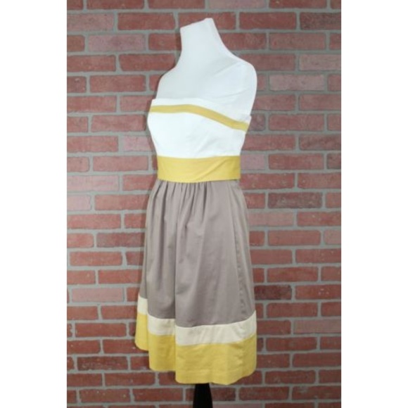 BCBG Paris Color Block Empire Waist Dress - Picture 2 of 7